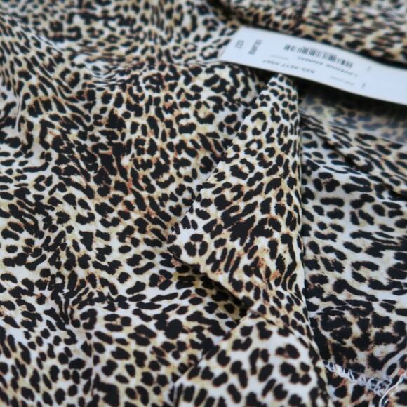 NEW Worthington Leopard XXL Cheetah Animal Print Tie Button Tunic Blouse Top NWT - Picture 4 of 14